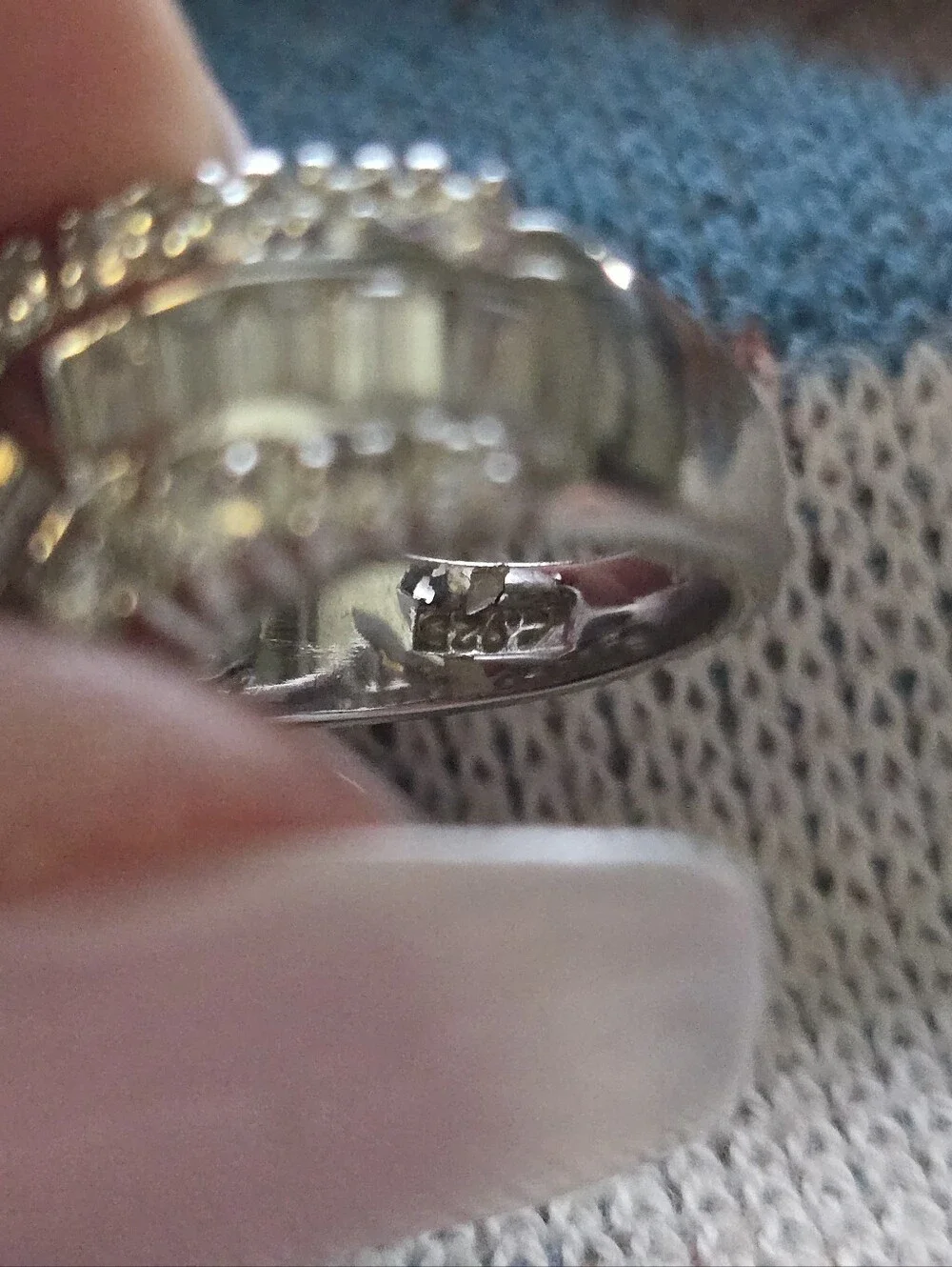 Sterling Silver CZ Round And Baguette Crossover Ring